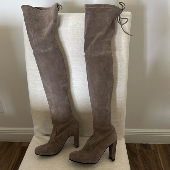 Stuart Weitzman Highland Over the Knee Heeled Boot Size 5 - Picture 2 of 11